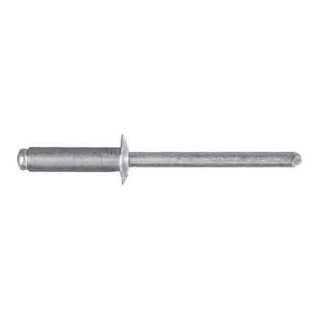 Blind Rivet, Dome, Aluminum, 3/16 in, PK100