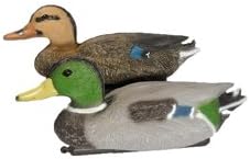 PondH2o Floating Mallard Duck Pair Pond Decor Contains One Male Mallard Drake and One Female Mallard Hen, Yard Decoration, 14 Inches Tall