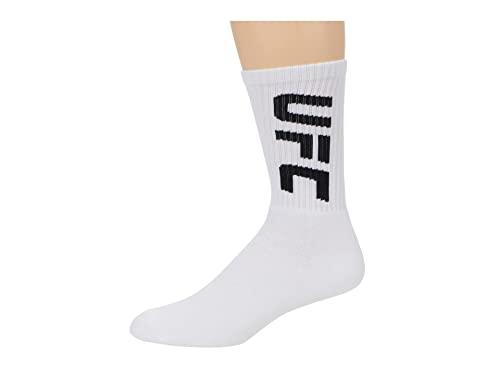 UFC Crew Socks White/Black One Size