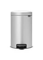 Brabantia 113680 Pedal Bin newICON 12L Waste Bin, Metallic Grey, 1 Piece