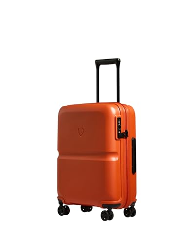 ANTLER - Single Stripe Hard Shell Cabin Suitcase 55x40x20cm 39L Lightweight 4 Spinner Wheels - Adjustable Handle Carry On Luggage Approved by easyjet Ryanair & British Airways TSA Lock - Ember