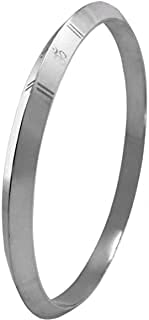 Unic Brass Sterlling Silver Kada for Men and Boys