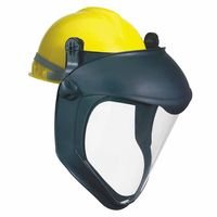 HomewardBound Bionic Face Shield with Hard Hat Adapter44; Black with Clear Lens44; Polycarbonate