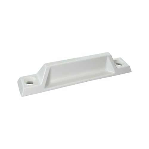 Brixwell White Amesbury Truth Plastic Sash Lift, 4' Length, 3/4' Width, 3-5/16' Hole Spacing...