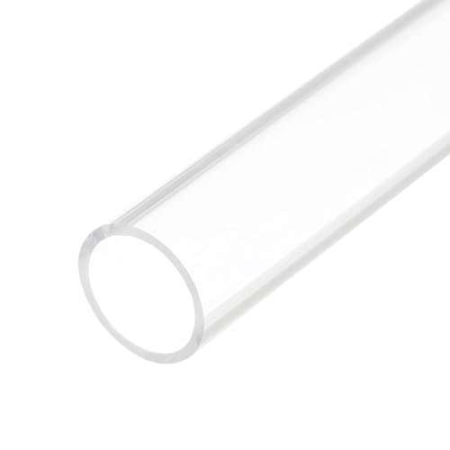 QUARKZMAN Tubo Tondo Rigido in Acrilico Trasparente 17mm ID 20mm OD 6' per Lampade e Lanterne, Sistema di Raffreddamento ad Acqua
