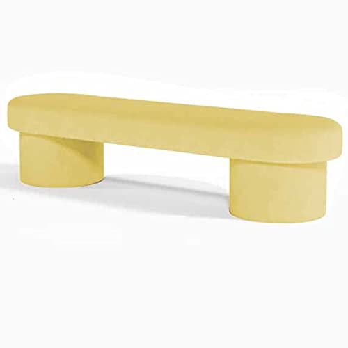 Tabouret de bout de lit long de 150 cm avec banquette velours chic