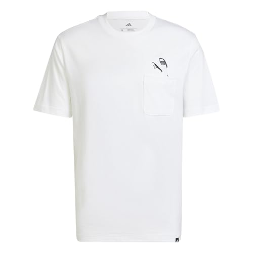 adidas Lounge Slides Graphic Pocket T-Shirt Men's T-Shirt | Amazon.com