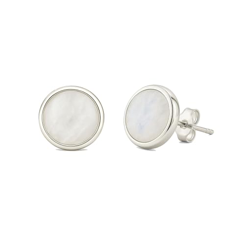 Boucles d'oreilles pierres précieuses femme argent 925 avec fermoir
