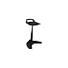 Alera AdaptivErgo Sit to Stand Perch Stool, Supports Up to 250 lb, Black