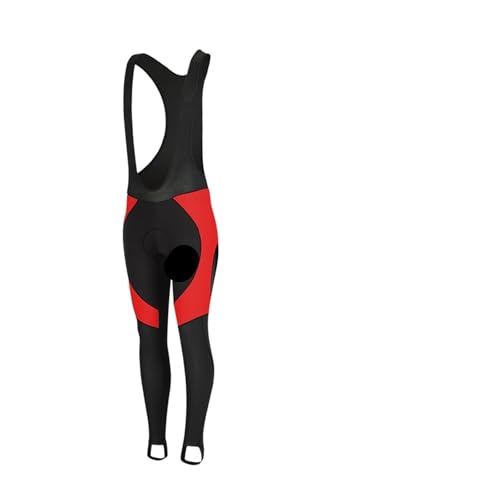 Pantalon à bretelles cyclisme hiver homme avec collant thermique noir rembourré gel