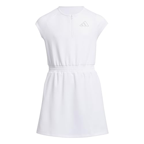 adidas Golf Sport Short Sleeve Girls Golf Dress - White/M