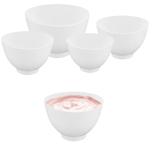 Framendino 4 Pack Bowls de Silicona para Mezclar Mascarillas Faciales miniatura 1