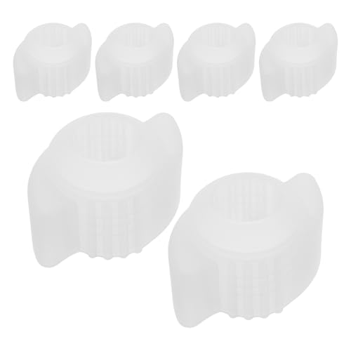 POPETPOP Cubierta Suave para Manija de Puerta Redonda Transparente 6 Piezas, Protectores Anticolisión Antielectrostáticos para Seguridad Infantil en Dormitorio y Hogar