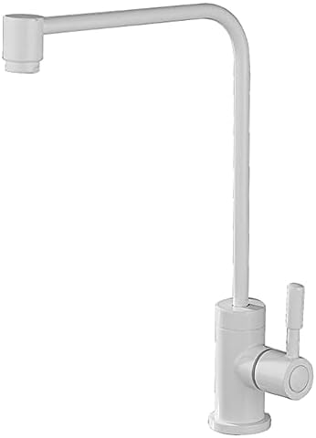 Robinet de filtre à eau potable rotatif ZH1YFD blanc et or pour évier de cuisine