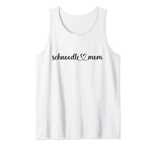 Dog Heart Love Schnoodle Mom Camiseta sin Mangas