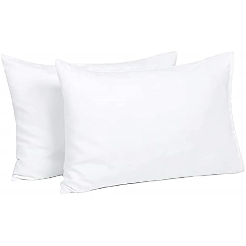 60x40 Cm Pillowcase Toddler Baby 2 Pack Cot Bed Pillow Case 100% Cotton, Soft Smooth Simple Pillow Covers Pair, Perfect For Organic Kids Pillow, Travel Pillows, Boys & Girls Bedding, Envelope Closure Cover