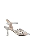 Azarey SANDALIA PLATA MULTICOLOR TACÓN FINO - (Talla 37)
