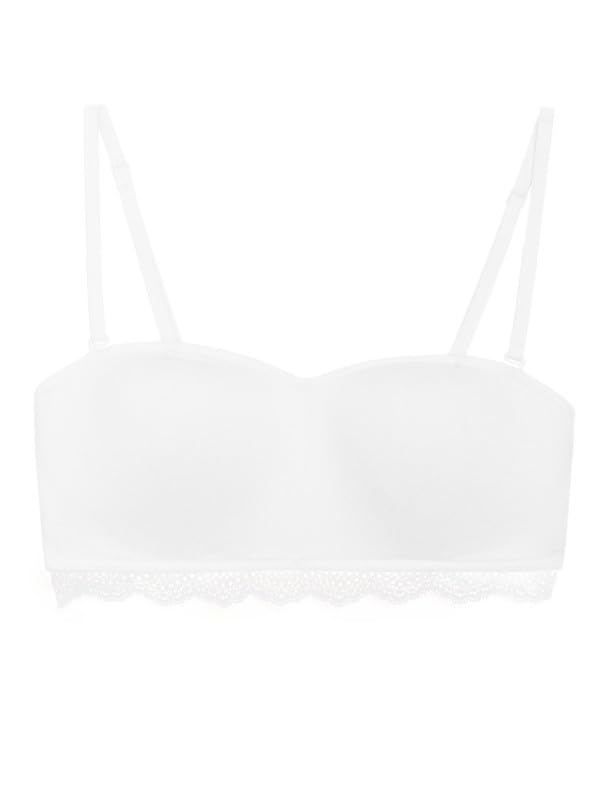 marks & spencer Cotton & Lace Non Wired Bandeau First Bra AA-D-picture-33