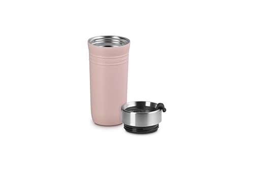 Image of Le Creuset Stainless Steel On The Go Travel Mug, 12 oz., Shell Pink