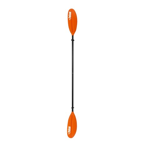 Image of Pelican- Standard Kayak Paddle - Aluminum Shaft and a Durable Polypropylene Blade - 0 /65 Blade Angle - with Drip Ring
