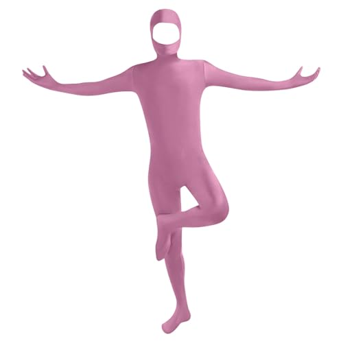 Genérico Halloween Navidad Unisex Cosplay Adulto Cara Abierta ZentaiMono de Cuerpo Entero Naranja Ajustado Traje de Cuerpo Entero Disfraz para Fiesta Cómodo de Llevar Segunda piel Naranja Disfraces