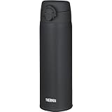 【Amazon.co.jp 限定】サーモス 水筒 真空断熱ケータイマグ 500ml ダークグレー 飲み口外せてお手入れ簡単 超軽量コンパクトタイプ ワンタッチオープン ステンレス ボトル 保温保冷 JOF-500 DGY