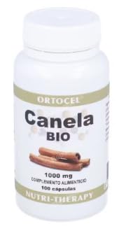 Pack de 2 - Canela de Alta Concentración 1000 mg (100 Cápsulas) – Extracto de Cinnamomum para el Metabolismo de los Carbohidratos – Lote de 200 Uds