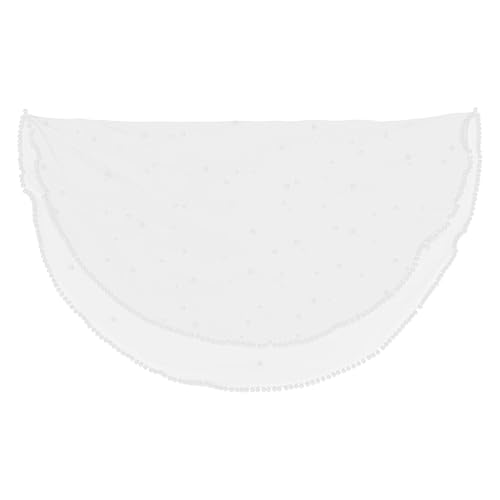 Velo de novia corto ligero beige antideslizante para ducha nupcial
