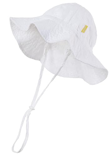 Image of DASMINI Baby Girls Sun Hat Cute Flower Toddler Summer Outdoor Infant Beach Wide Brim Flowers and tie dye