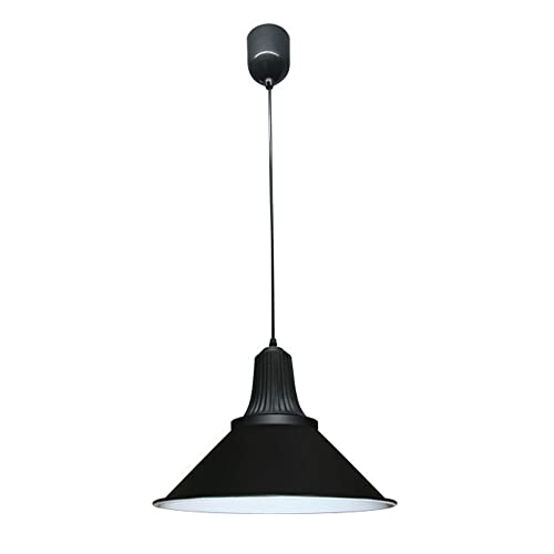 Pendentif noir alimentable pour une table de salle à manger chaleureuse