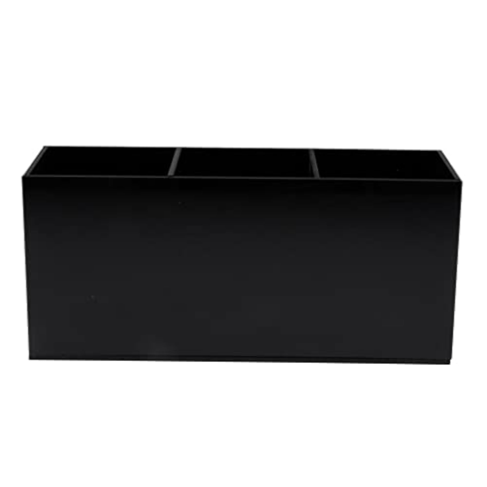 Black Acrylic Brush Organizer Holder, 3 Grids