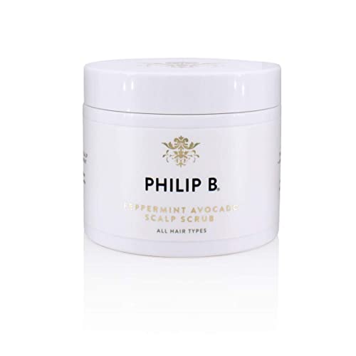 Philip B Peppermint Avocado Scalp Scrub 8 Oz. (227 Grams) | Gently Polishes To Remove Dirt, Oil, Product And Buildup #TOP19