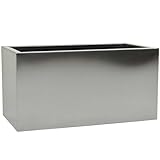 VIVANNO Pflanzkübel Blumenkübel Pflanztrog Pflanzgefäß Edelstahl Maxi - 30 x 60 x 30 cm