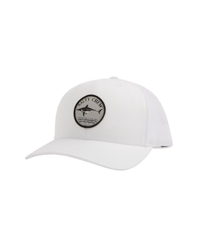 Image of Salty Crew Shark Logo Retro Trucker Hat - Unisex Adjustable Baseball Hat for Adults - Premium Cotton