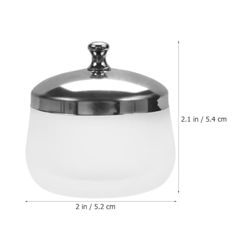 Vaso de vidrio para limpieza de uñas con tapa miniatura 2