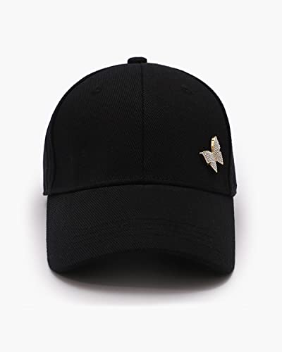 Gorra de béisbol decorativa con mariposas miniatura 3