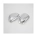 Convient Pour Hyundai Pour Santa FE 2019 2020 ABS Chrome/fibre Carbone Couverture Voiture Couverture Garniture Autocollant Voiture Accessoires Style Coques Rétroviseur (Couleur : Silver)