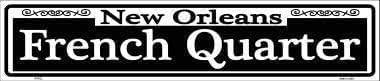 kisoyo Retro Metal tin Sign New Orleans French Quarter Metal Street Sign Home Cave Garage bar Wall Decoration Vintage Metal Sign 16x4 Inch