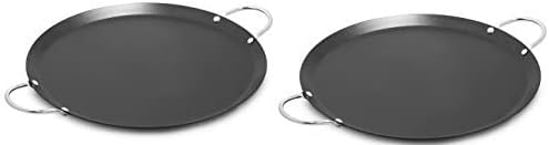 Vista 2 de IMUSA USA IMU-52014 Redondo Acero al Carbono Comal 11 Pulgadas, Negro (2)2