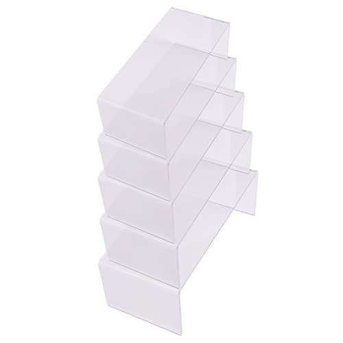Cabilock 5Pcs U Shape Acrylic Shoe Holder Display Rack Transparent Shoes Shelf for Counter Exhibition Large Different for Showcasing Footwear