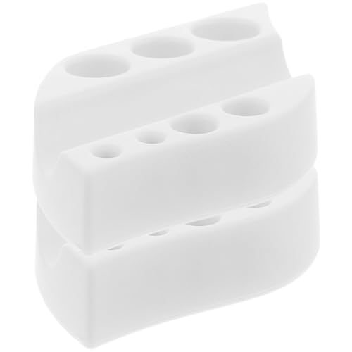 minkissy 2 Piezas conjunto de herramientas de tazas de tinta pigmentada soporte de la del colgador tazas resto de la estante de la taza de tinta gel de sílice