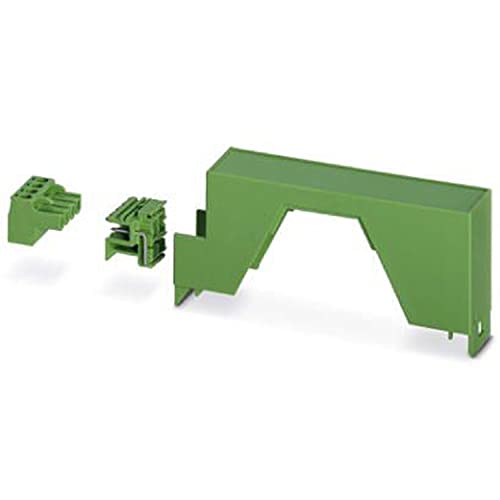PHOENIX CONTACT ME 22.5 OT-1MSTBO Set of Mounting Rail Housing, Set of Housing Top, PCB Base Board and PCB Terminals with Screw Connection, Green, 22.6 mm Width, 99 mm Height, 45.85 mm Depth