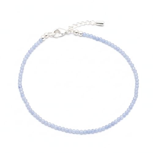 Authentic Blue Lace Agate Anklet...