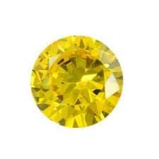 Oxyde de zirconium jaune 5,25 carats pour remplacer une pierre perdue ou rénover un bijou ancien