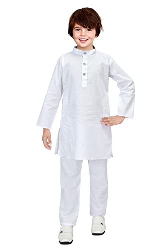 Image of KGN Boys Cotton Blend Regular Solid-Punjabi /Kurta Pajama Set | KGN07 |
