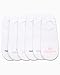 Nautica Women's No Show Stretchy Sport Liner Socks with Non Slip Grip (6 Pack), Size 4-10, All White