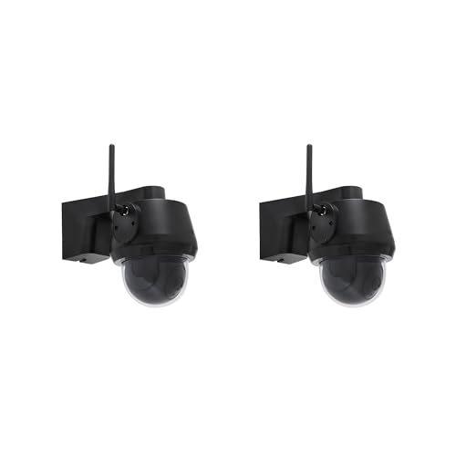 ABUS SmartLook Schwenken & Neigen, 2er Set - 4K Überwachungskamera für außen mit WLAN, Bewegungserkennung, Nachtsicht, Objekterkennung, 2-Wege-Audio, App und microSD - Schwarz