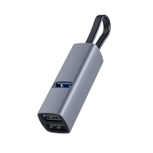 Image of 5Gbps Docking Station Dual Monitor USB 3.0 /2.0 TF /SD Universal 3 HDMI Ports High Speed LED Lights Data Transfer USB C Hub Mini USB Splitter for Laptop PC Mobile Phone Silver Type-C