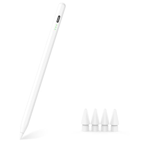 MYSTILUCK Stylus Pen for iPad 11th & 10th Gen - 2X Faster Charging, Tilt & Palm Rejection, Works with iPad Pro 12.9/11/M4, Air 5/M2, Mini 5/6/7, iPad 6th-11th Gen (2018-2025)