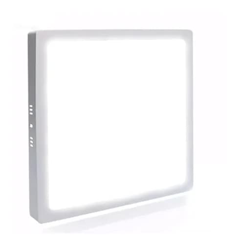 Kit 3 Luminaria Plafon Painel Sobrepor Teto Led Quadrado 18w